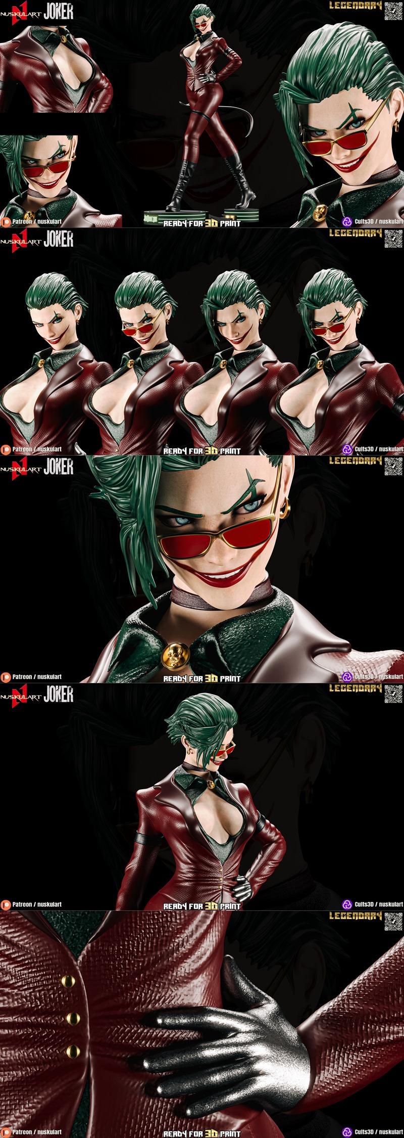 Nuskul艺术工作室 Joker性别转换版3D打印模型|Nuskul Art – Joker – Gender Bend Edition – 3D Print Model STL