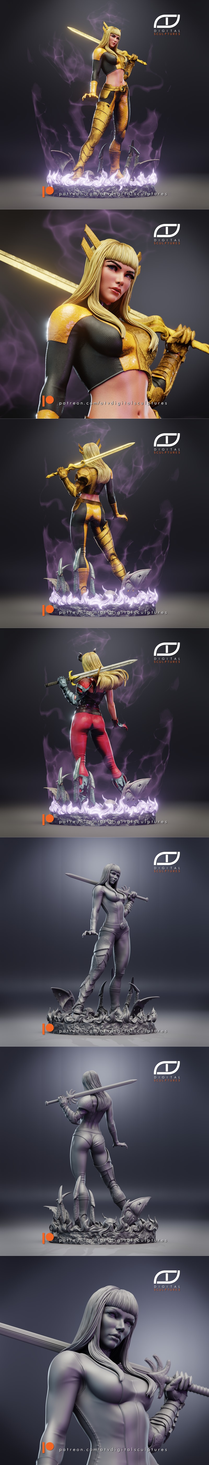 魔ikal数字雕塑 3D打印模型 STL|ATV Digital Sculptures – Magik – 3D Print Model STL