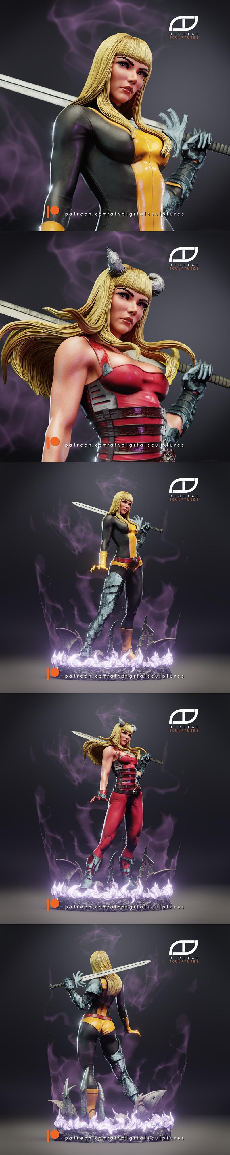 魔ikal数字雕塑 3D打印模型 STL|ATV Digital Sculptures – Magik – 3D Print Model STL