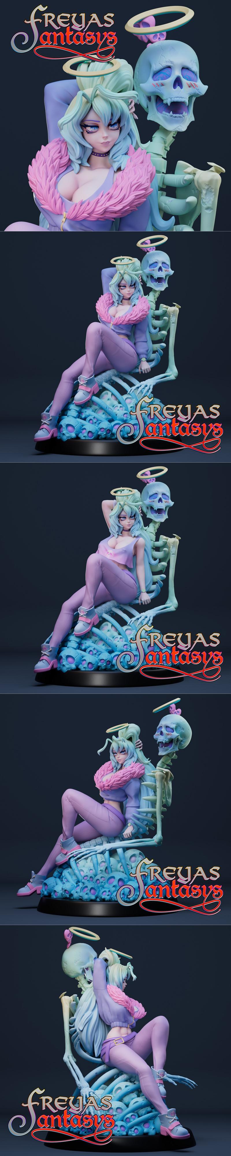 Freyas幻想世界 Honeko 3D打印模型|Honeko – Vtuber – Freyas Fantasys – 3D Print Model STL