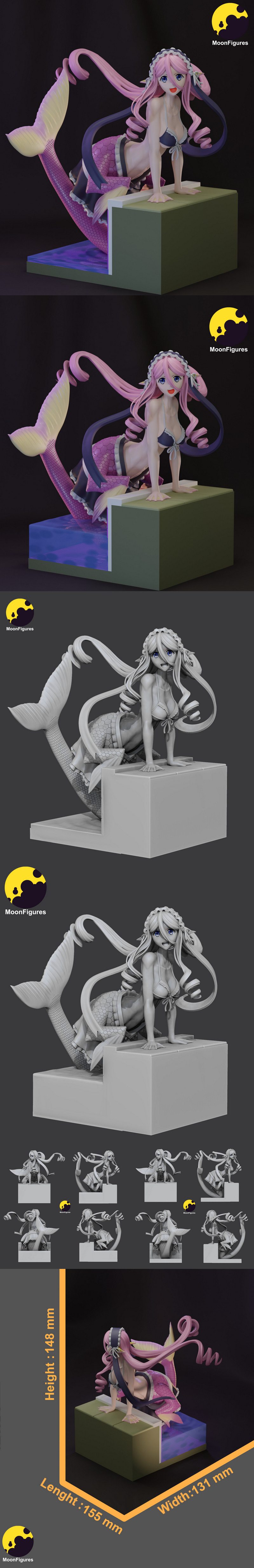 Moon Figures – Monster Musume – Meroune Lorelei – 3D Print Model