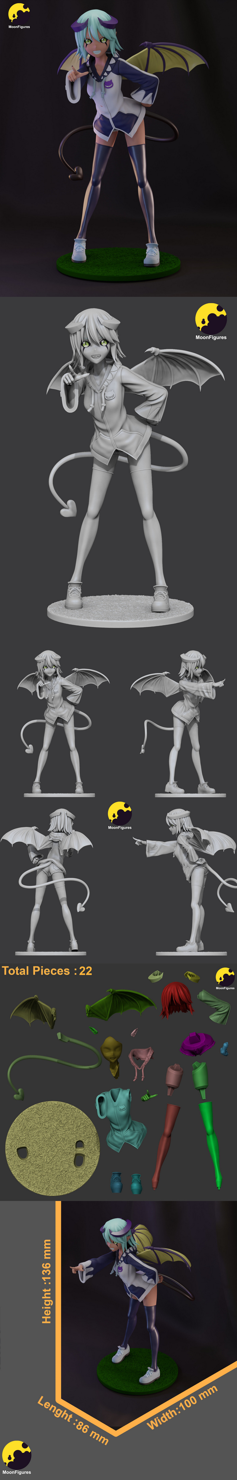Moon Figures – Monster Musume – Lilith – 3D Print Model