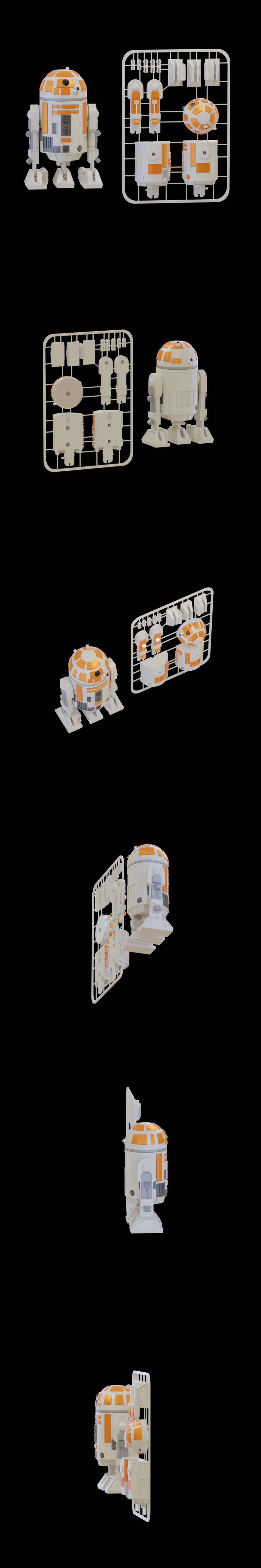 R3D3套件卡片 – 3D打印动漫模型|R3D3 Kit Card – 3D Print Model