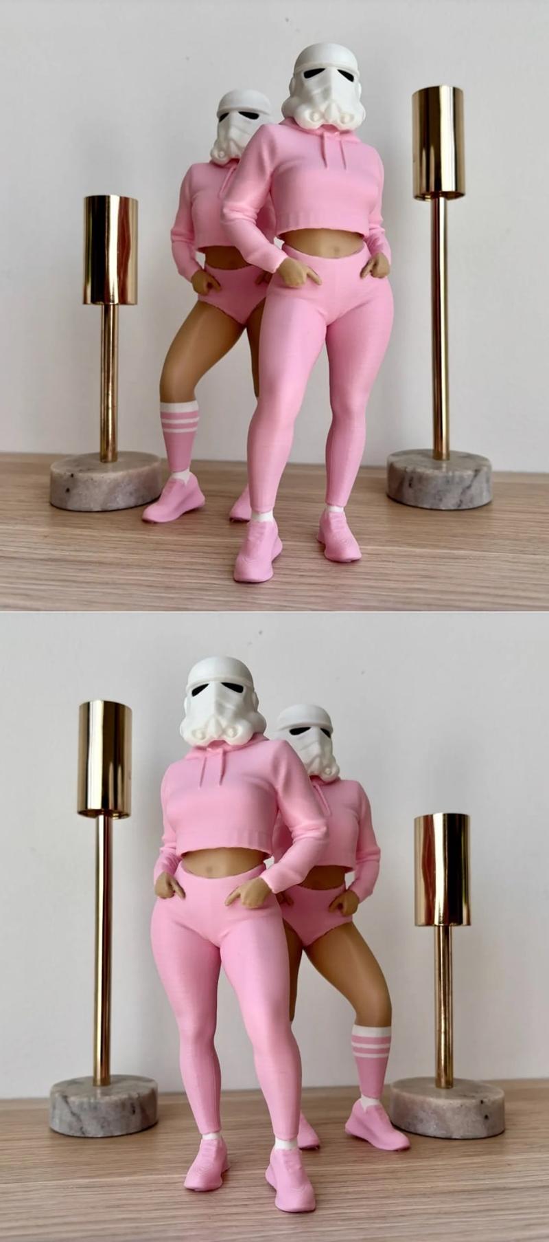Lady Pink 短裙模型 3D打印文件|Lady Pink Wear Shorty – 3D Print Model STL