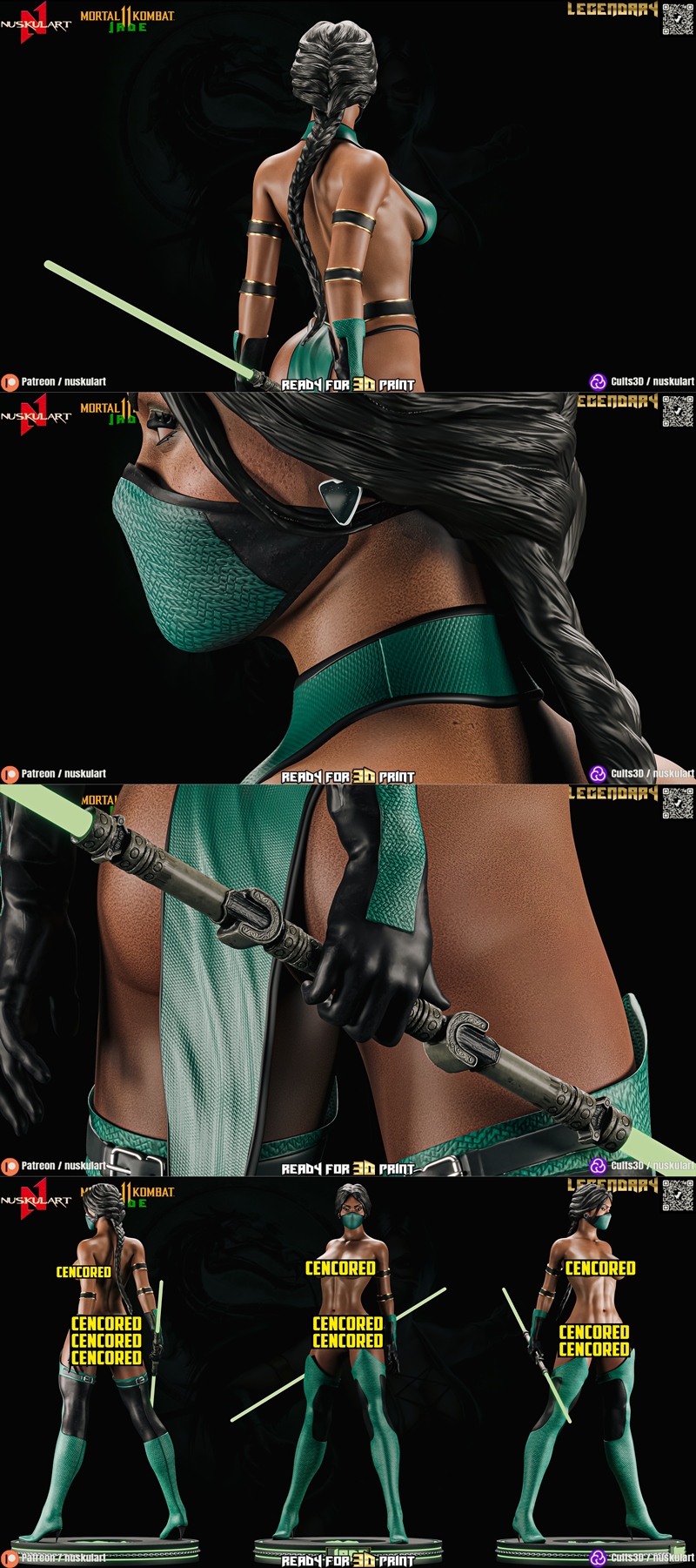 Nuskul Art – Jade – Mortal Kombat – 3D Print Model STL