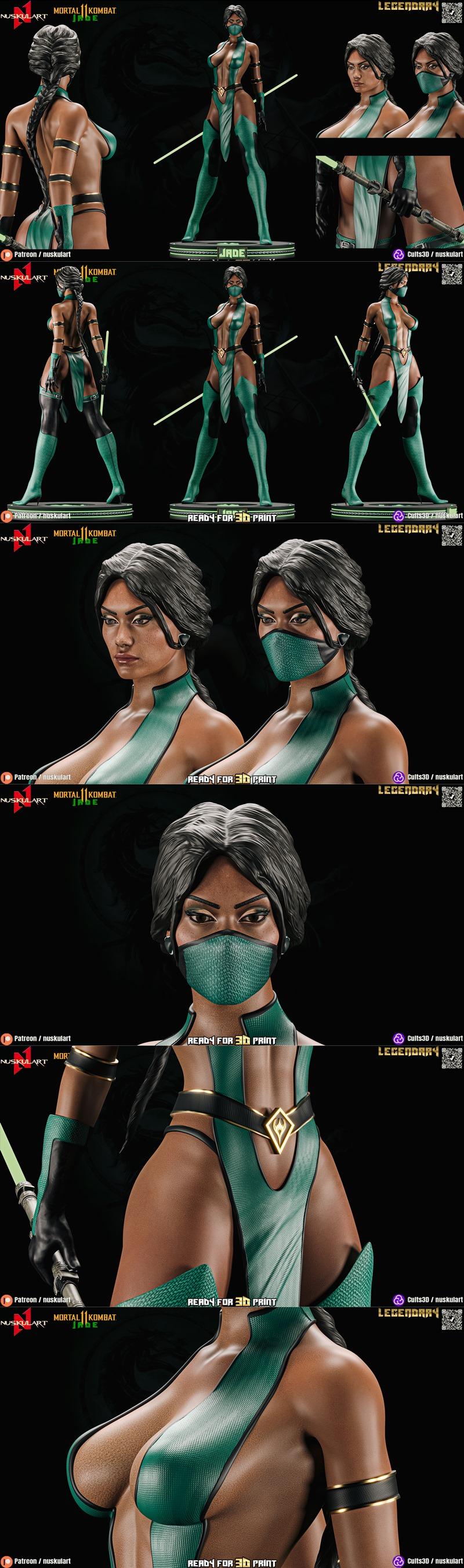 Nuskul Art – Jade – Mortal Kombat – 3D Print Model STL