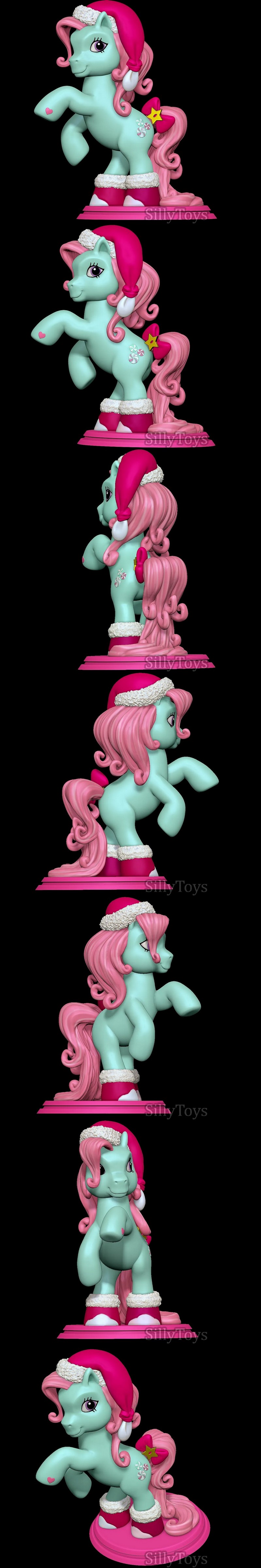 minty小马宝莉 3D打印模型|SillyToys – Minty My Little Pony A Very Minty Christmas – 3D Print Model