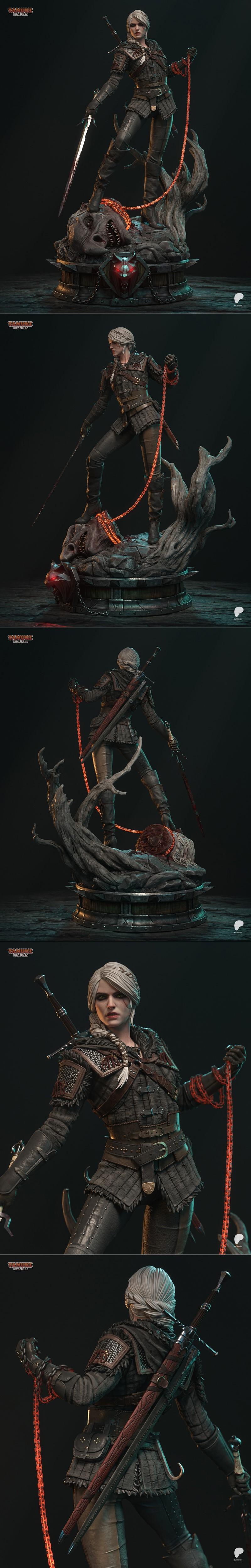 赛博巫师4 3D打印模型 - 木兔造型|Tanuki Figures – CIRI – The Witcher 4 – 3D Print Model STL