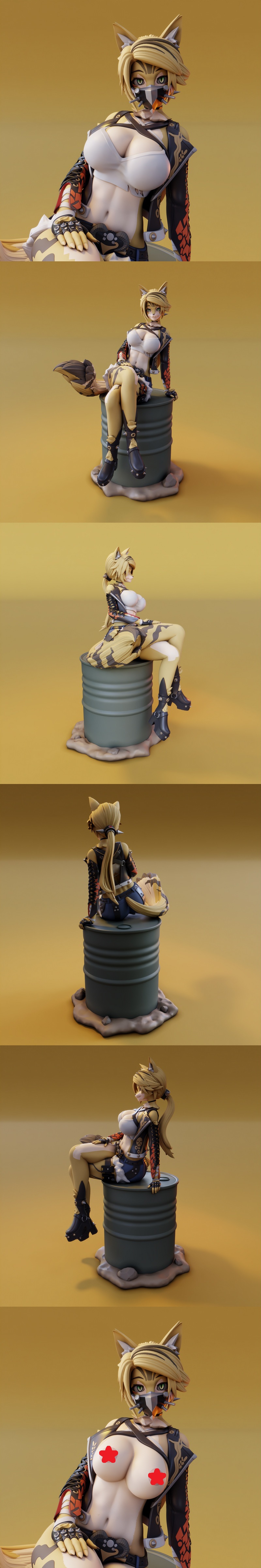 Zenless Zone Zero 3D打印模型：Pulchra|Funservice – Pulchra from Zenless Zone Zero – 3D Print Model