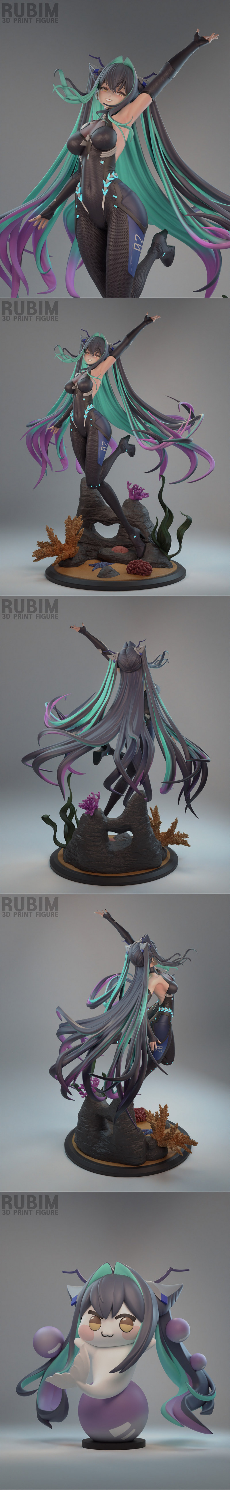 Rubim出品尼科斯iren 3D打印模型|Rubim Figure – Nikke Siren – 3D Print Model