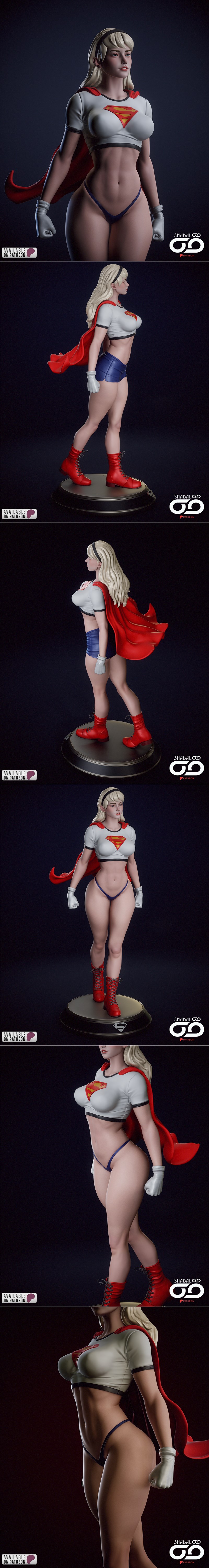 Shadaloo Studios《超女》琳达·丹弗斯 3D打印模型|Shadaloo Studios – Supergirl – Linda Danvers – 3D Print Model STL