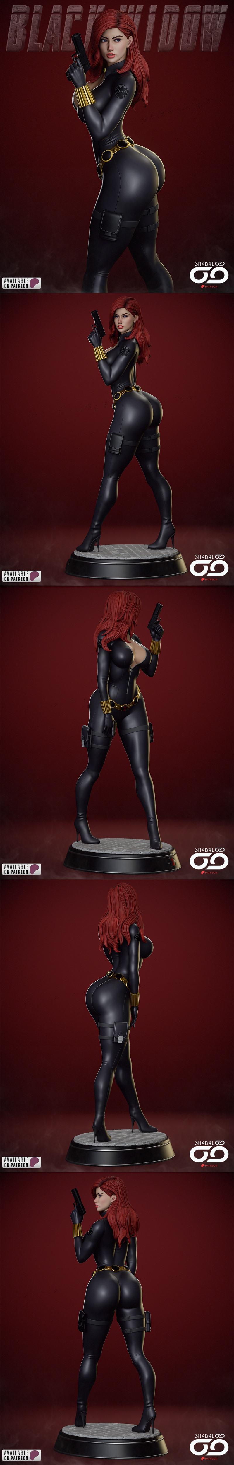 Shadaloo Studios – Black Widow – 3D Print Model STL