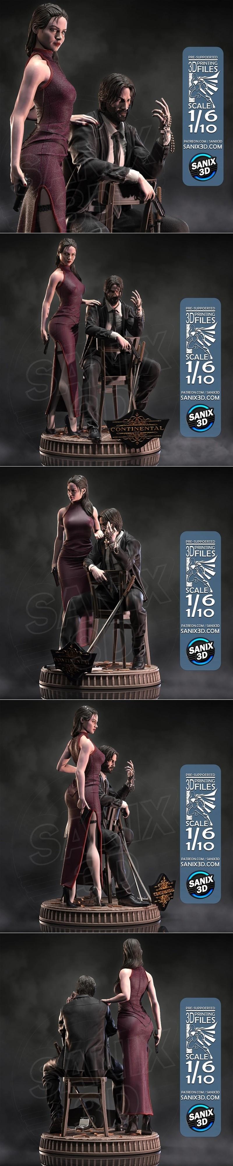 Sanix 3D打印模型：芭蕾舞者|Sanix – Ballerina – 3D Print Model STL