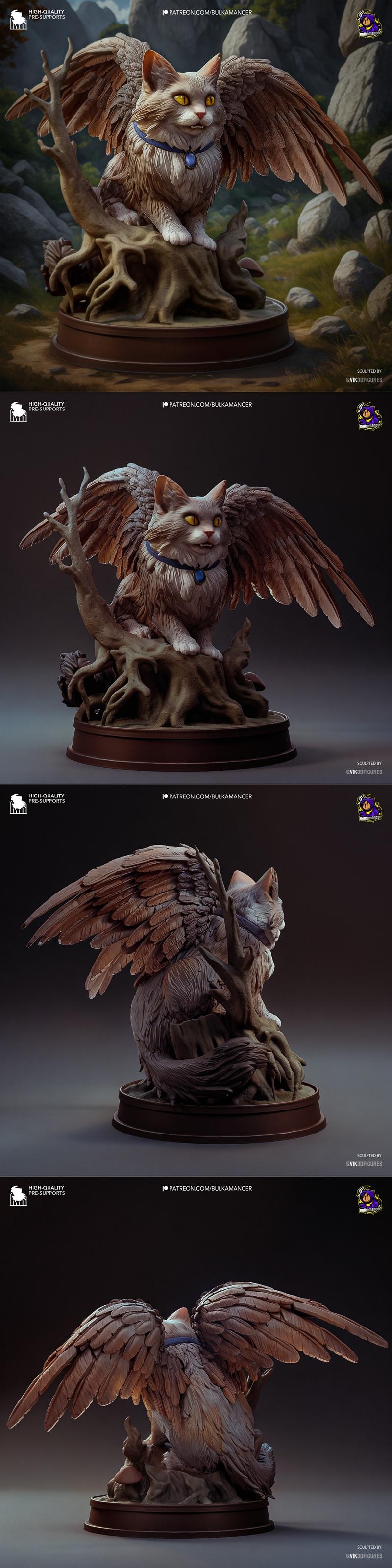 Bulkamancer雕塑作品——Tara角色3D打印模型（STL）|Bulkamancer Sculpts – Tara – Baldur’s Gate 3 – 3D Print Model STL