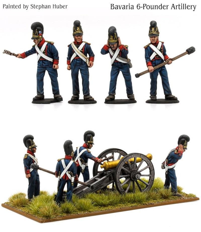 拿破仑时期巴伐利亚6磅炮兵模型3D打印雕塑|Napoleonic Bavarian 6-Pounder Artillery Firing – 3D Print Model STL