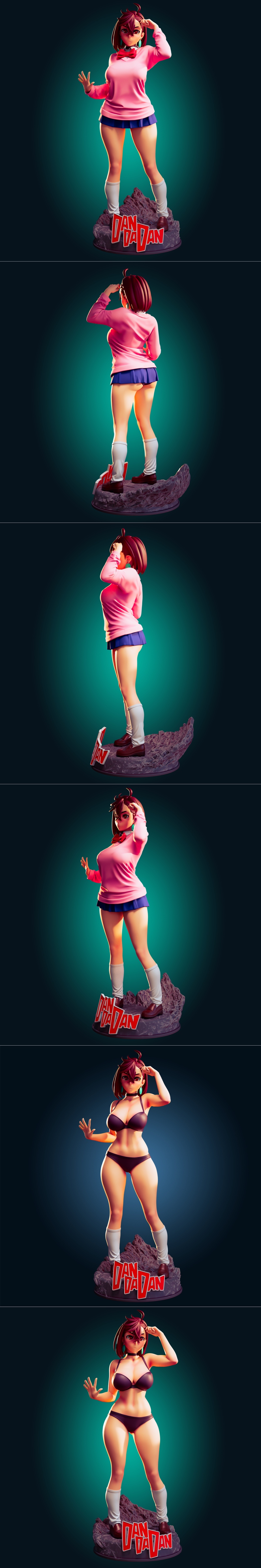 Dandadan Momo Ayase 3D打印模型|Officer Rhu – Dandadan – Momo Ayase – 3D Print Model STL