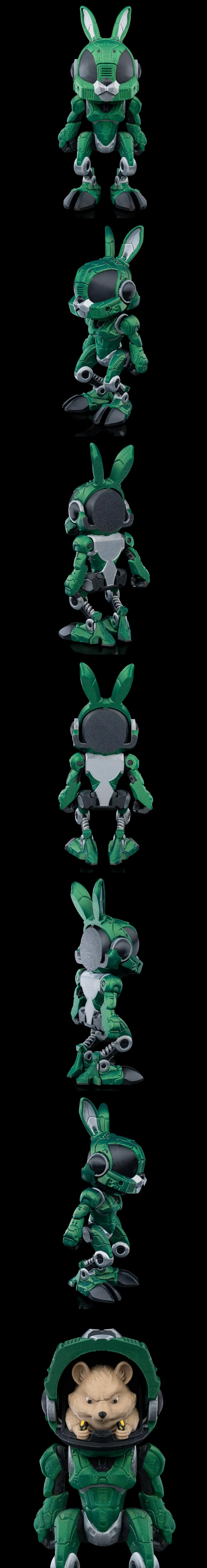兔兔机器人 3D打印模型|Rabbitbot – 3D Print Model