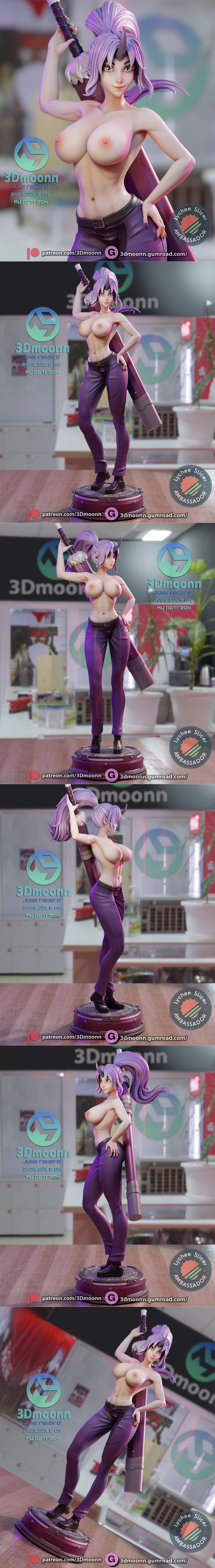 3D打印模型：《天降之物》角色Shion|3Dmoonn – Shion – tensei shitara slime datta ken – 3D Print Model STL