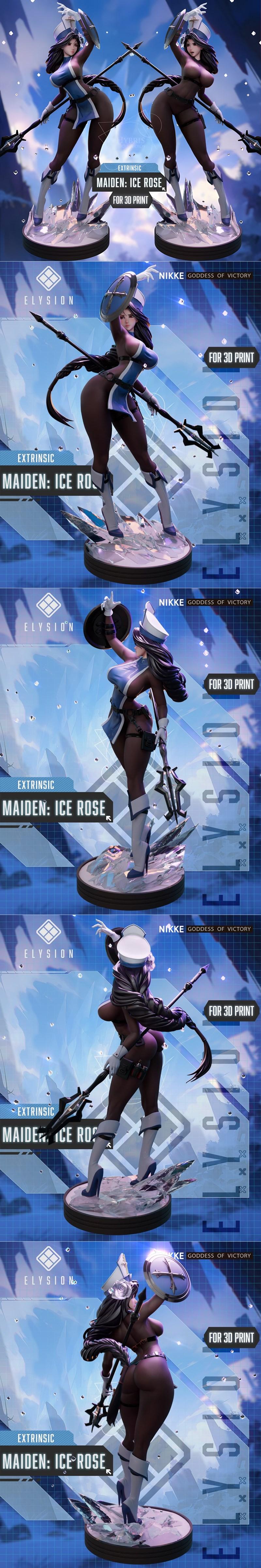 Hybris Studio – NIKKE – Maiden (Ice Rose) – 3D Print Model STL