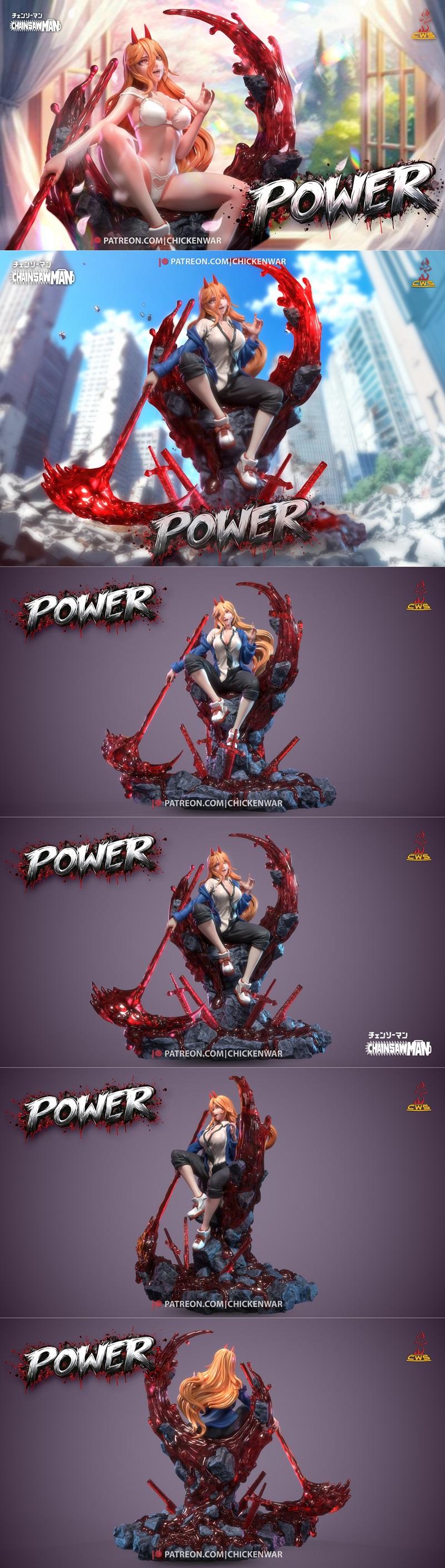 CW工作室 - 链锯人 - 波动3D打印模型|CW Studio – Chainsaw Man – Power – 3D Print Model STL