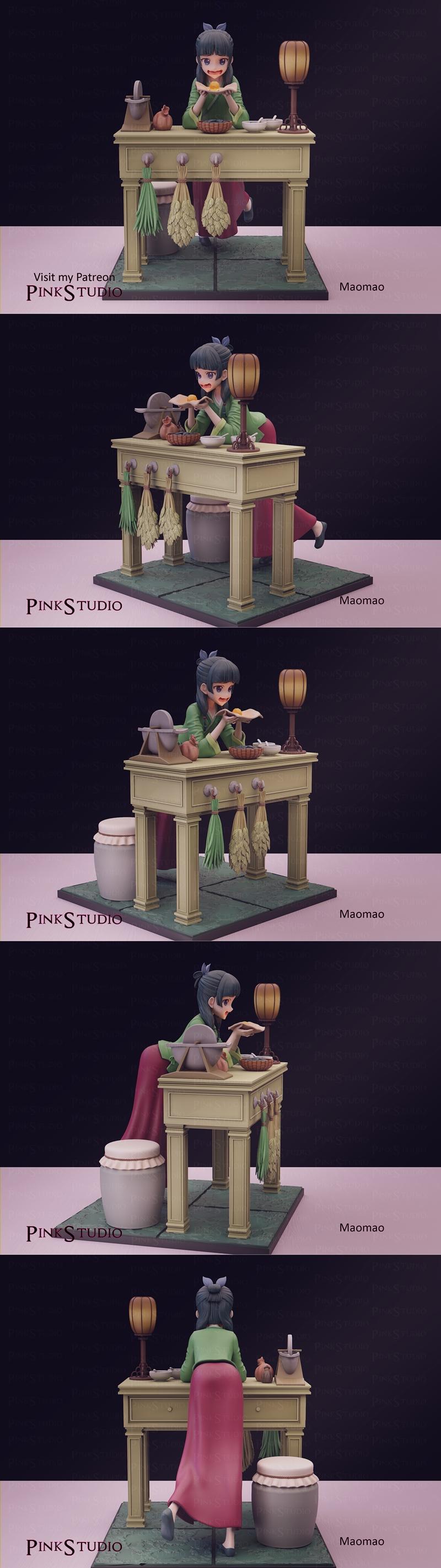 Pink Studio《阿波罗纪事》莫莫 3D打印模型|Pink Studio – The Apothecary Diaries – Maomao – 3D Print Model STL