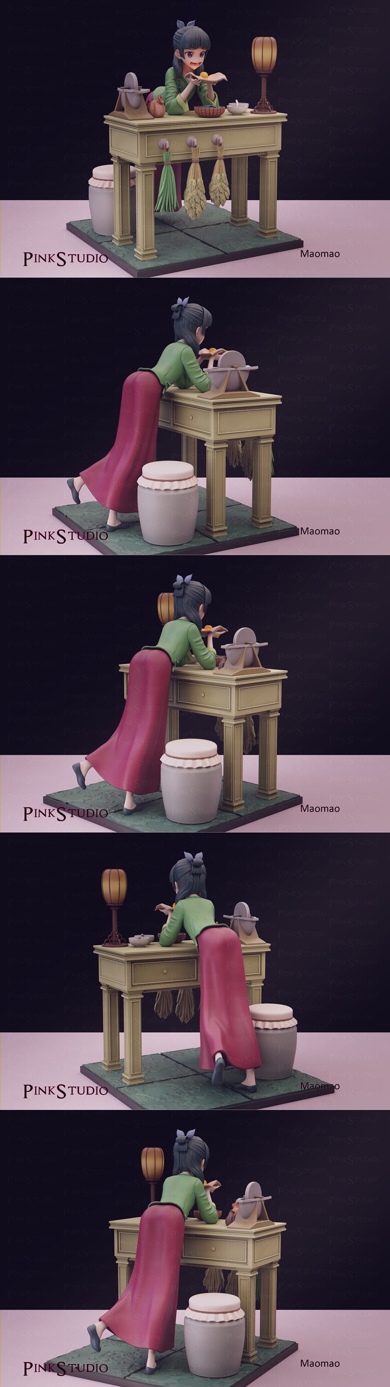 Pink Studio《阿波罗纪事》莫莫 3D打印模型|Pink Studio – The Apothecary Diaries – Maomao – 3D Print Model STL