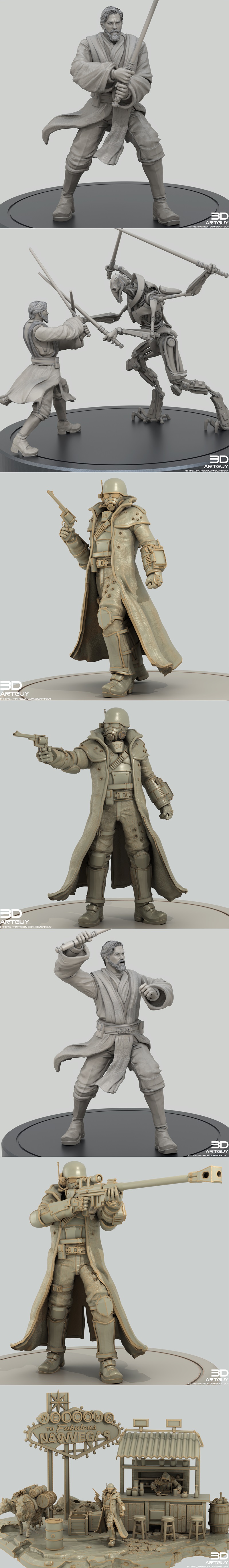 3DArtGuy 2025六月新品：动漫游戏角色3D打印模型STL分享|3DArtGuy June 2025 – 3D Print Model STL