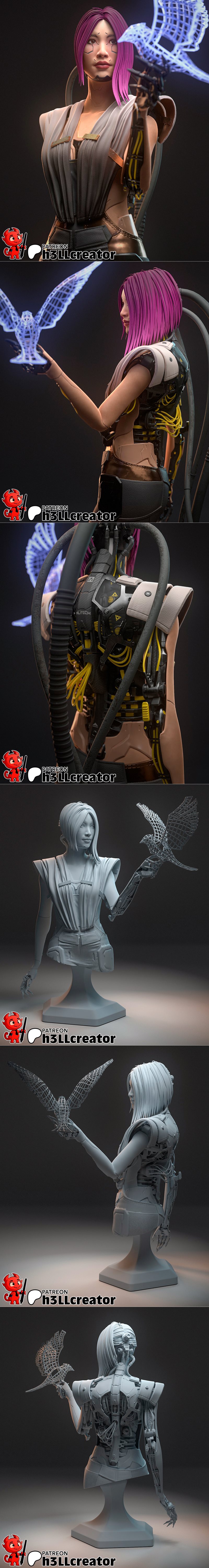 Songbird 3D打印模型|h3LL creator – Songbird – 3D Print Model STL