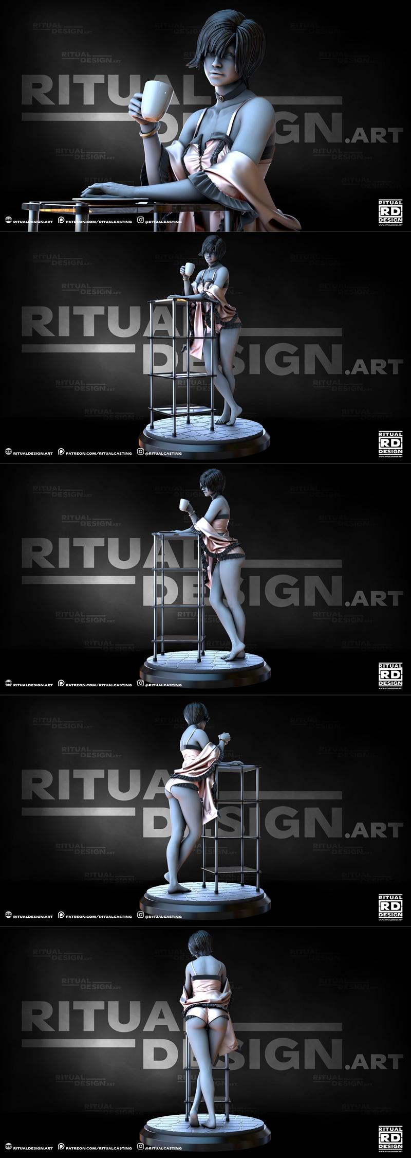 咖啡主题3D打印模型设计|Ritual Design – Coffee – 3D Print Model STL