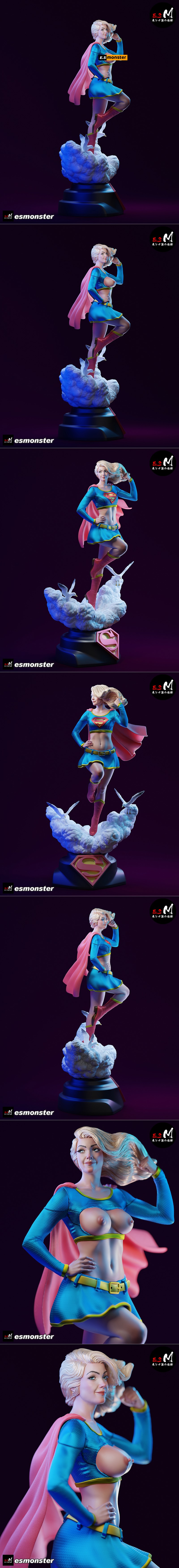 E.S怪物 - 超级女孩 - 3D打印模型|E.S Monster – Super Girl – 3D Print Model STL