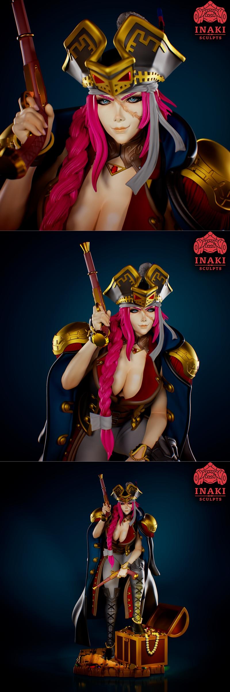 Inaki匠心打造《命运-冠位指定》弗朗西斯·德雷克3D打印模型|Inaki Sculpts – Francis Drake – Fate GO – 3D Print Model STL