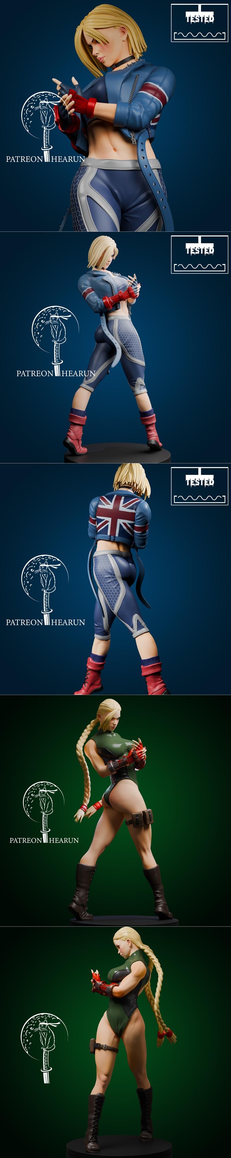 Hearun - 《街头霸王》卡姆 3D打印模型|Hearun – Cammy Street fighter – 3D Print Model STL