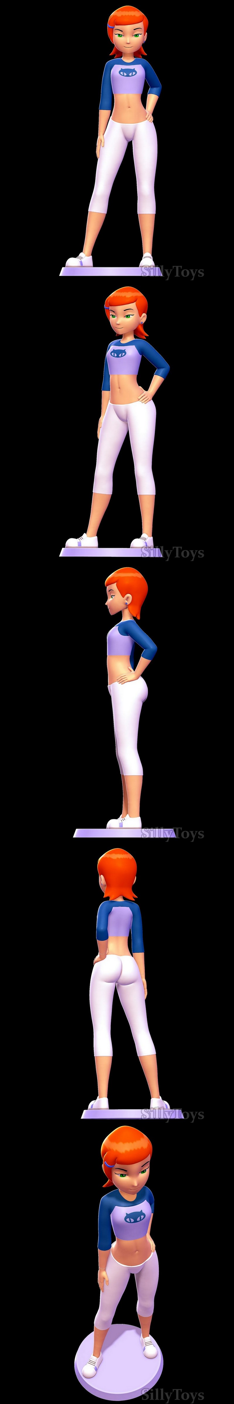 SillyToys – 《Gwen Tennyson》3D打印模型|SillyToys – Gwen Tennyson – 3D Print Model