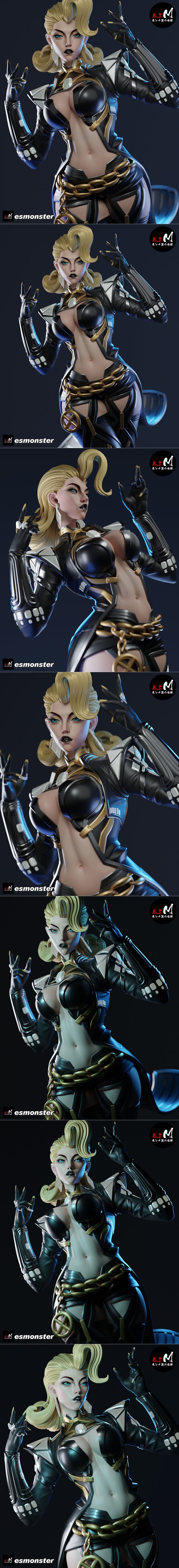 E.S怪物 – 埃玛·弗罗斯特 – 3D打印模型|E.S Monster – Emma Frost – 3D Print Model STL