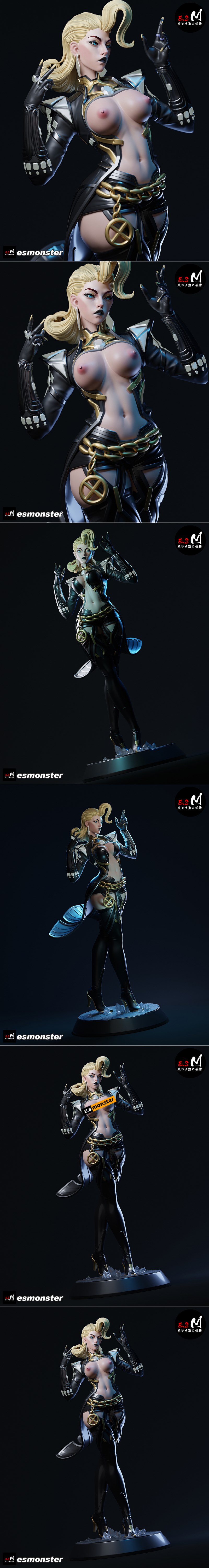 E.S怪物 – 埃玛·弗罗斯特 – 3D打印模型|E.S Monster – Emma Frost – 3D Print Model STL