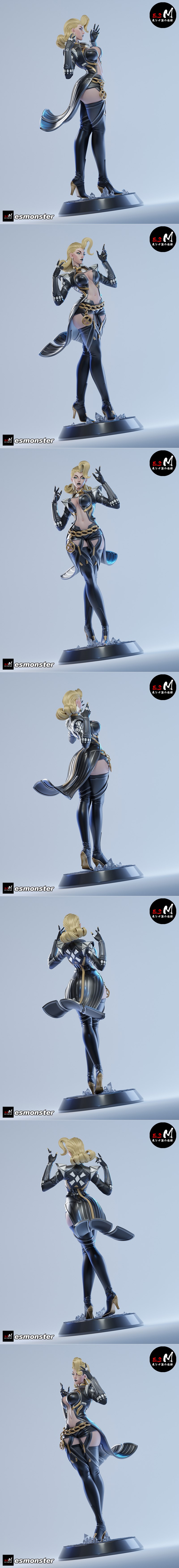 E.S怪物 – 埃玛·弗罗斯特 – 3D打印模型|E.S Monster – Emma Frost – 3D Print Model STL