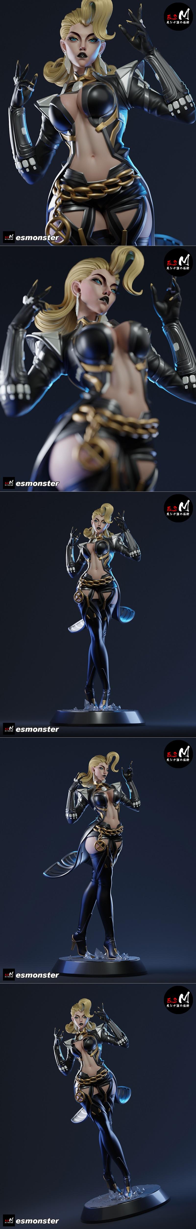 E.S怪物 – 埃玛·弗罗斯特 – 3D打印模型|E.S Monster – Emma Frost – 3D Print Model STL
