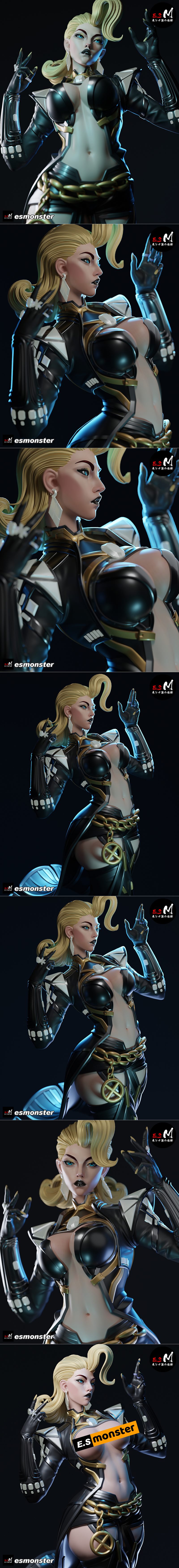 E.S怪物 – 埃玛·弗罗斯特 – 3D打印模型|E.S Monster – Emma Frost – 3D Print Model STL