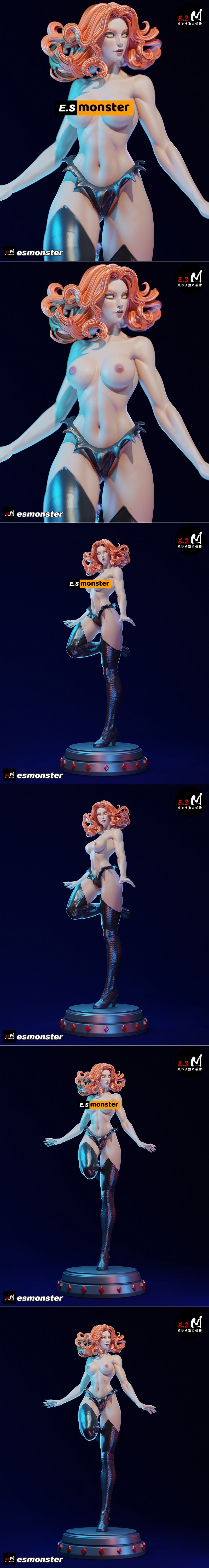 E.S.怪物 - 红皇后 - 3D打印模型|E.S Monster – Red Queen – 3D Print Model STL