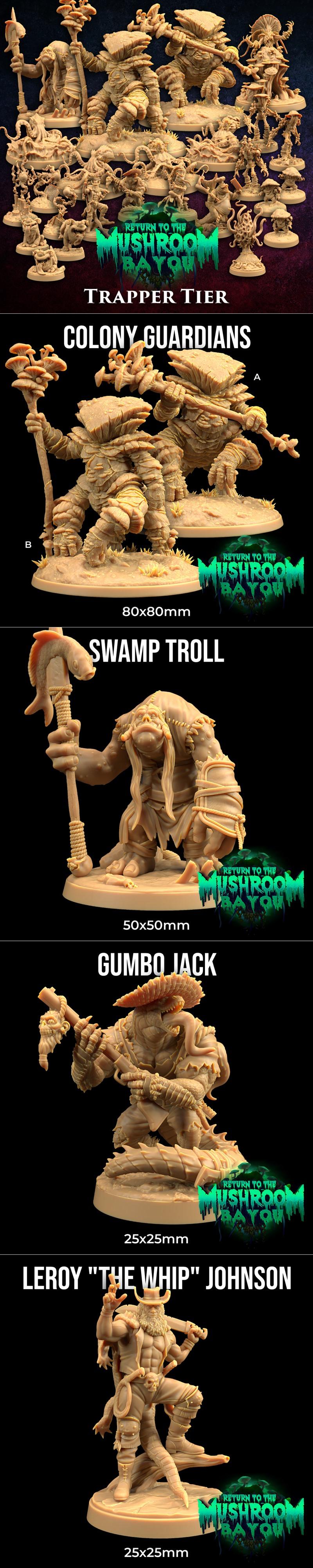 龙捕手旅社——蘑菇湾——捕手等级——3D打印模型|The Dragon Trappers Lodge – Return To The Mushroom Bayou – Trapper Tier – 3D Print Model STL