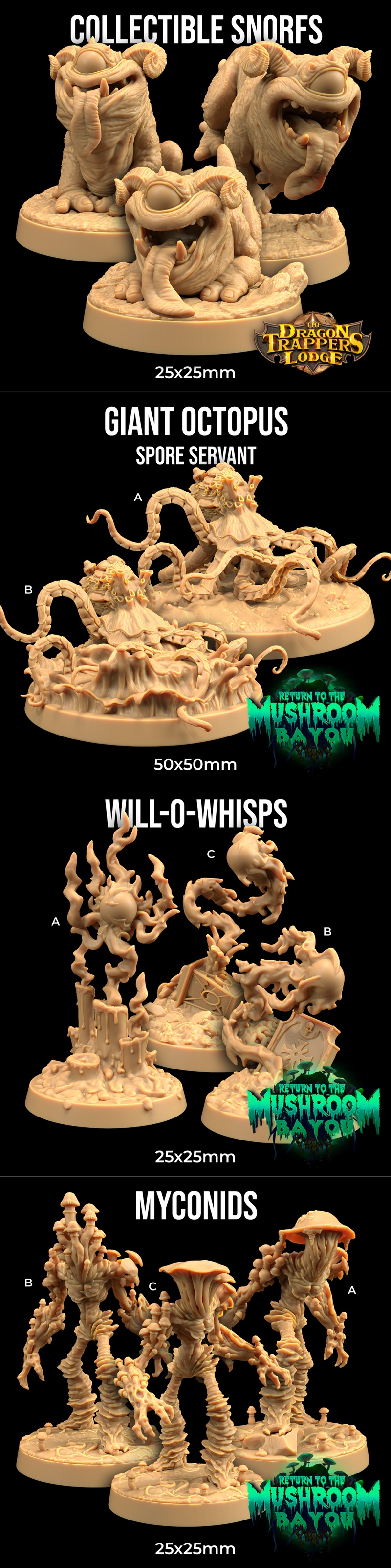 龙捕手旅社——蘑菇湾——捕手等级——3D打印模型|The Dragon Trappers Lodge – Return To The Mushroom Bayou – Trapper Tier – 3D Print Model STL