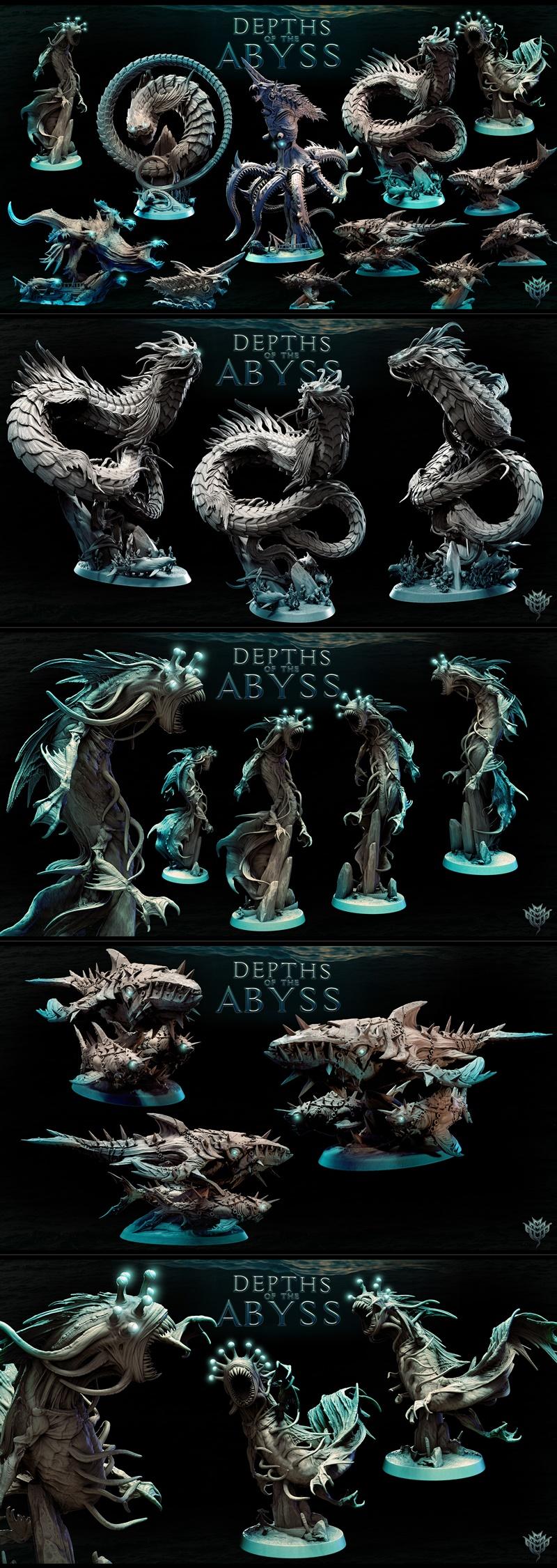 深渊之怒：迷你怪物狂潮 3D打印模型|Mini Monster Mayhem – Depths of the Abyss – 3D Print Model STL