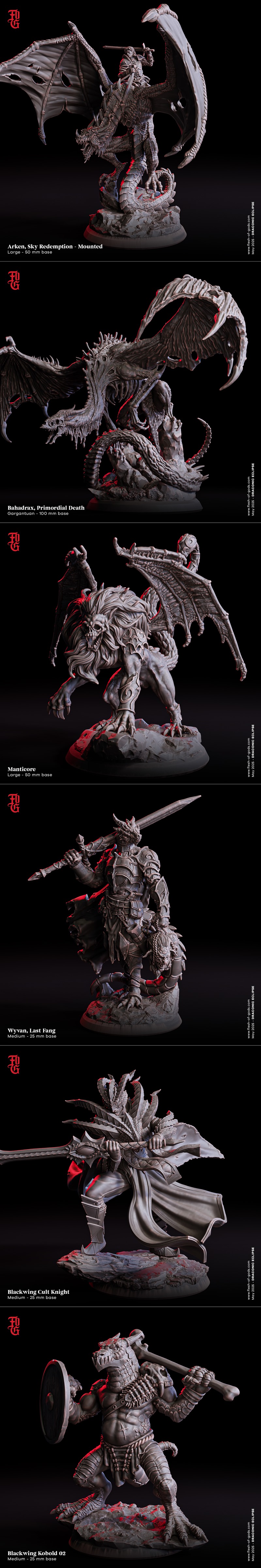 龙之蚀 2025款 3D打印模型|Flesh of Gods – Draconic Eclipse May 2025 – 3D Print Model STL