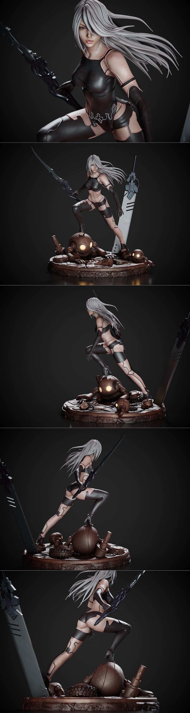 CA 3D Studios - A2 - 3D打印动漫模型|CA 3D Studios – A2 – 3D Print Model STL