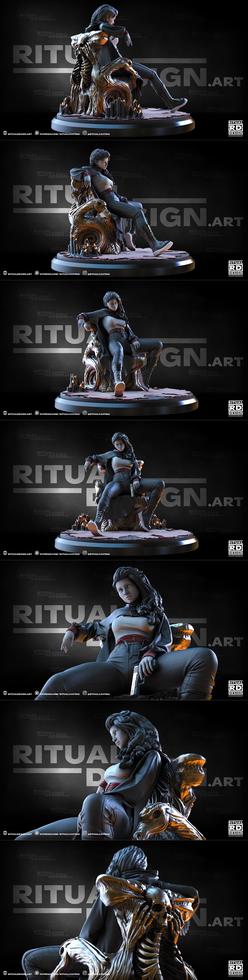Ritual Design工作室3D打印模型：Anastasia角色造型|Ritual Design – Anastasia – 3D Print Model STL