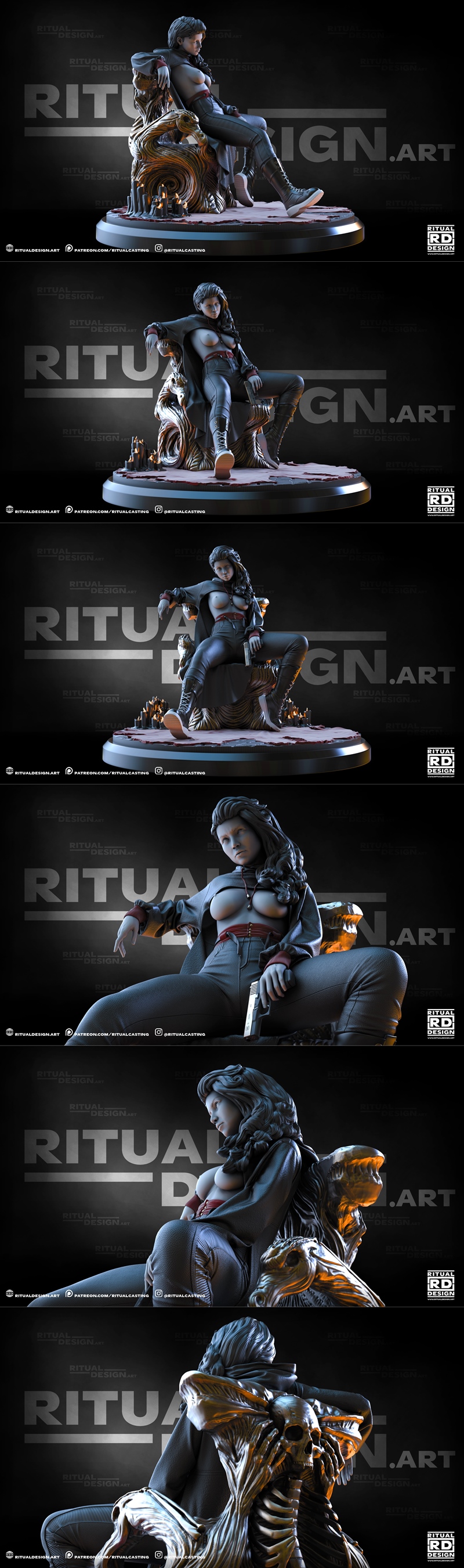 Ritual Design工作室3D打印模型：Anastasia角色造型|Ritual Design – Anastasia – 3D Print Model STL