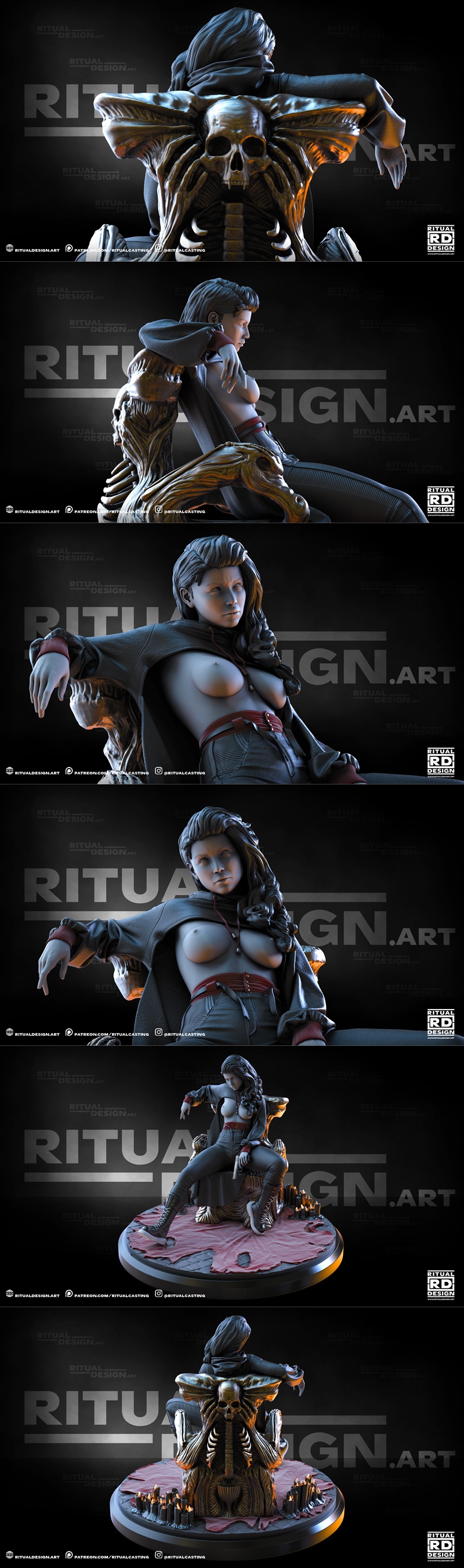 Ritual Design工作室3D打印模型：Anastasia角色造型|Ritual Design – Anastasia – 3D Print Model STL
