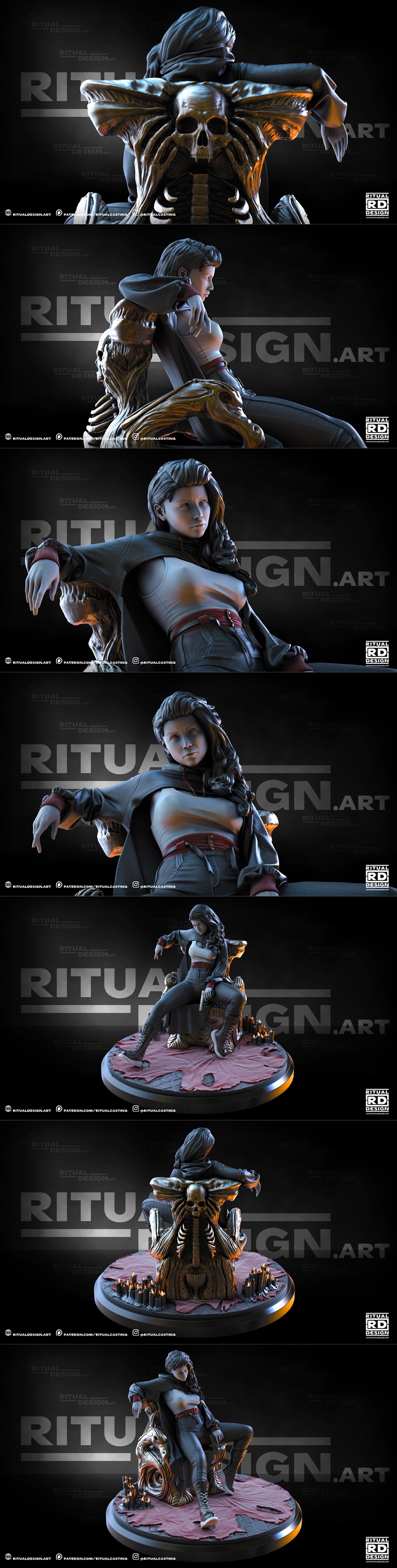 Ritual Design工作室3D打印模型：Anastasia角色造型|Ritual Design – Anastasia – 3D Print Model STL