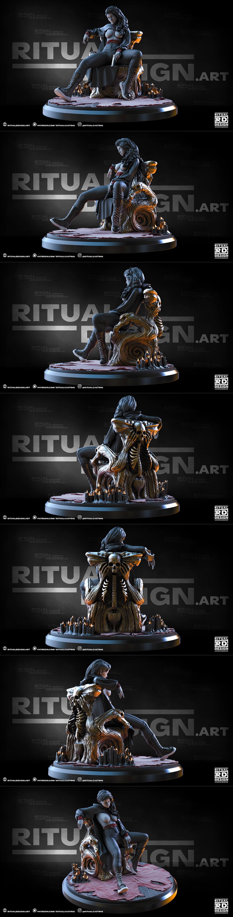 Ritual Design工作室3D打印模型：Anastasia角色造型|Ritual Design – Anastasia – 3D Print Model STL