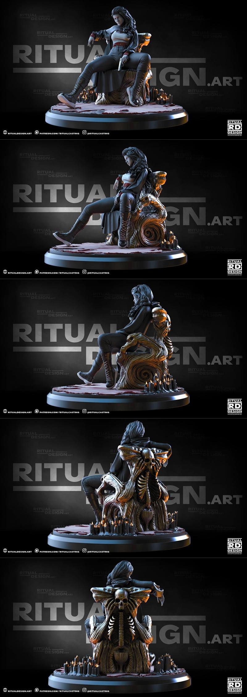 Ritual Design工作室3D打印模型：Anastasia角色造型|Ritual Design – Anastasia – 3D Print Model STL